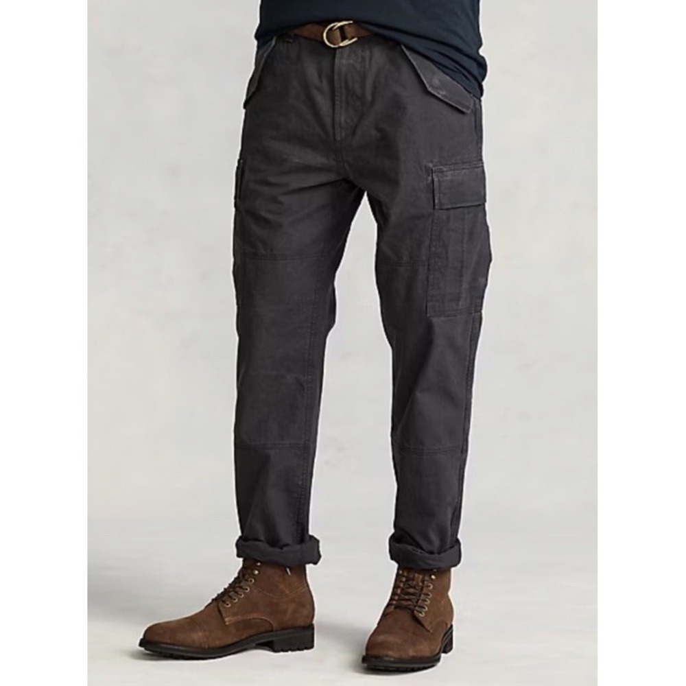Polo Ralph Lauren Pants Men's 46BX32 (48x30) Gray Utility Surplus Cargo Classic